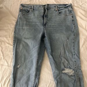 GAP high-rise light-wash jeans